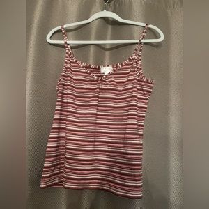 Loft Ann Taylor large striped tank top